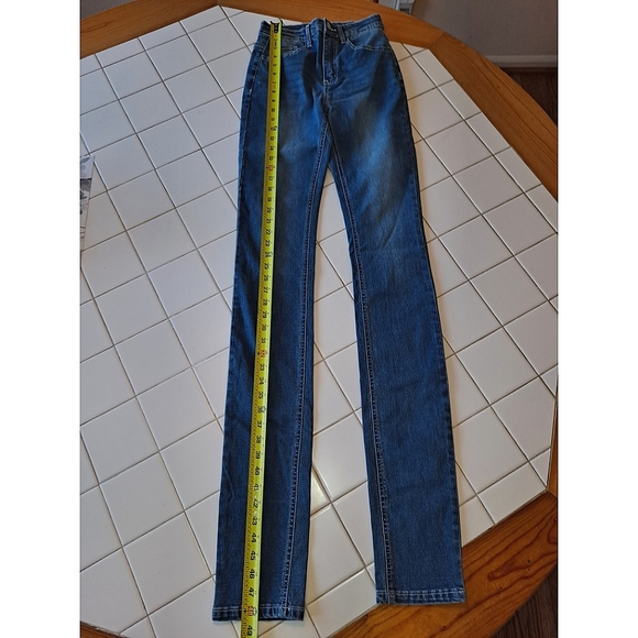 Blue skinny Jeans NWOT Size extra small  tall - Picture 4 of 13